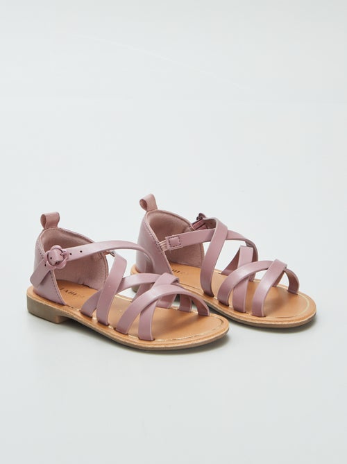 Sandalen met gekruiste bandjes - Kiabi