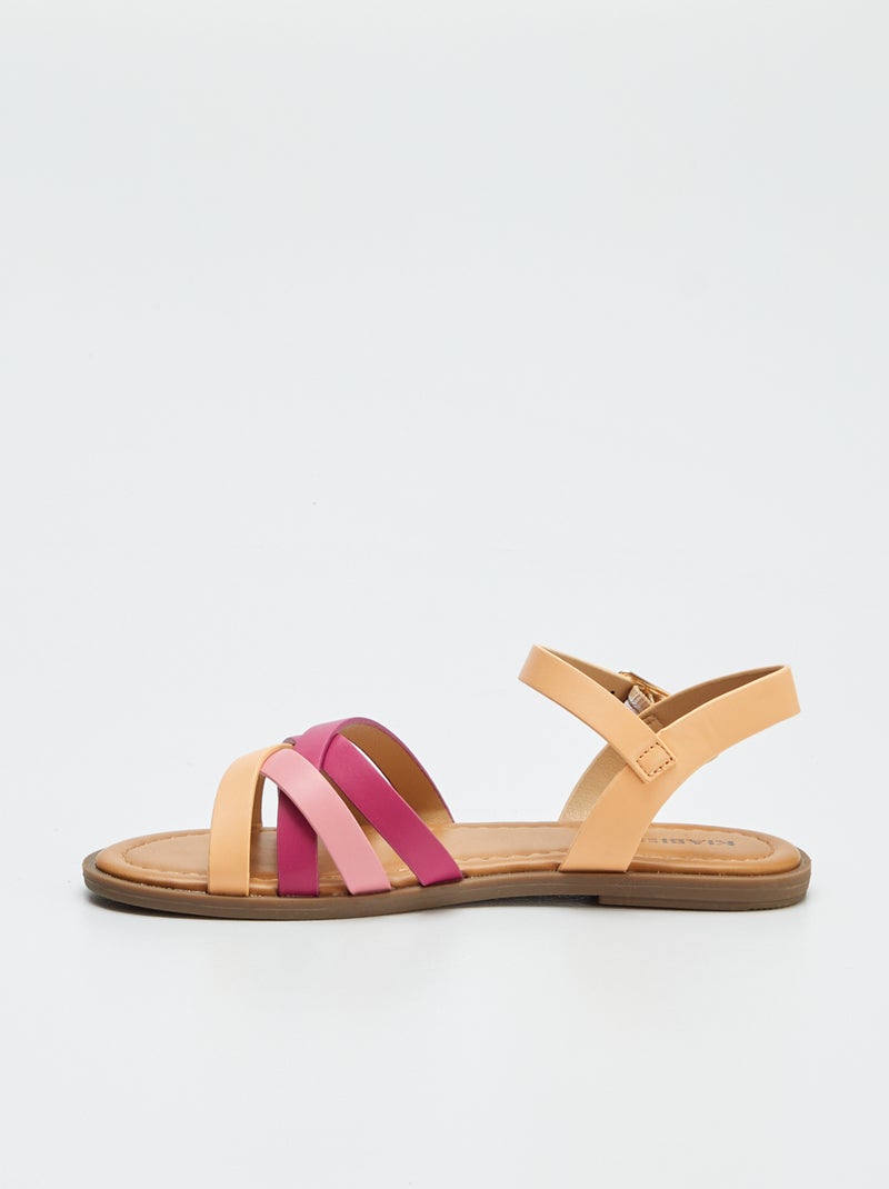 Sandalen met gekruiste bandjes ROSE - Kiabi