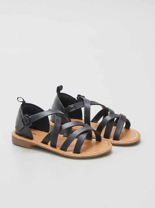 Sandalen met gekruiste bandjes - Kiabi