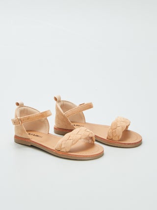 Sandalen met gevlochten bandje