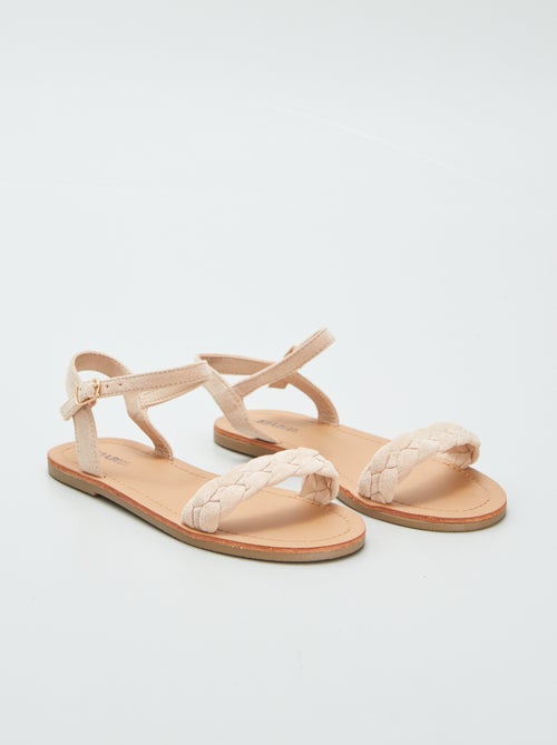 Sandalen met gevlochten bandje - Kiabi