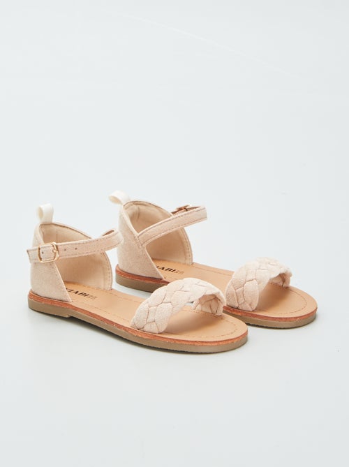 Sandalen met gevlochten bandje - Kiabi