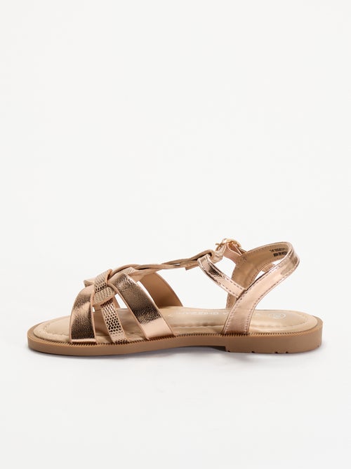 Sandalen met gevlochten bandjes - Kiabi