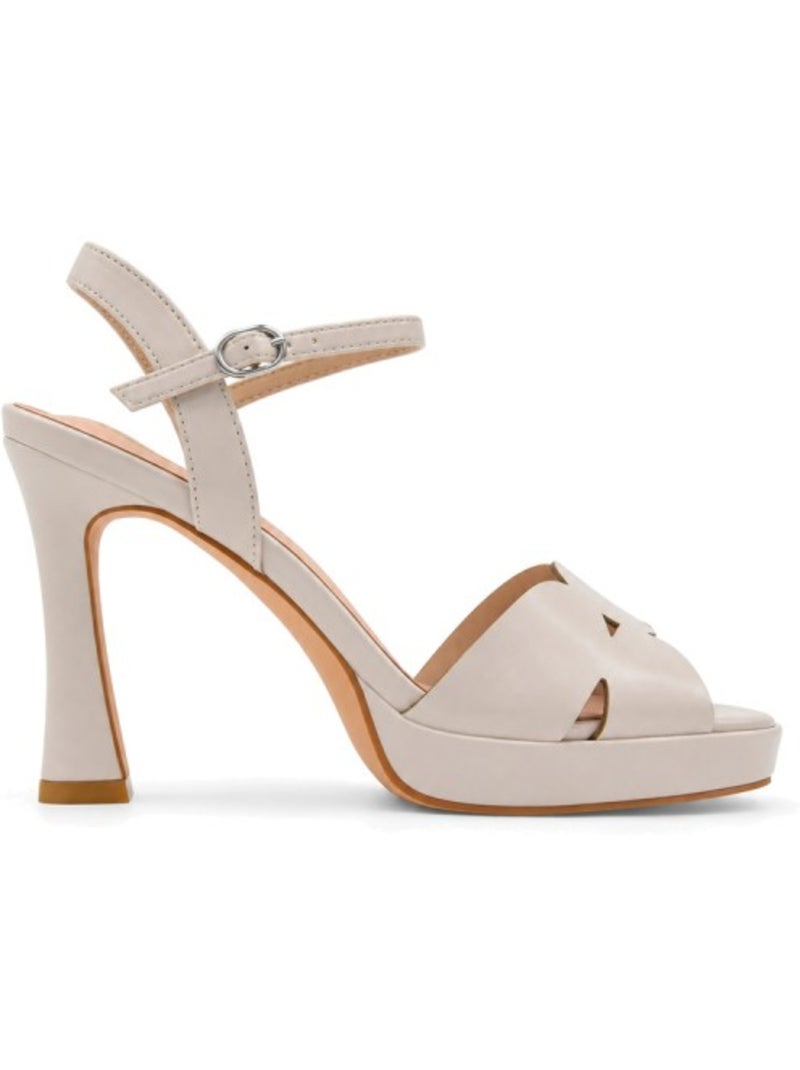 Sandalen met hak materiale sintetico montevita Beige - Kiabi