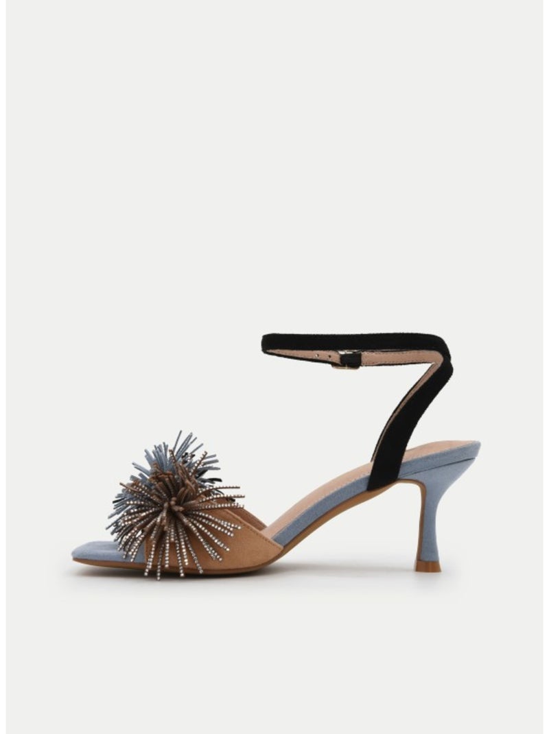 Sandalen Met Hak Materiale Sintetico Montevita Blauw - Kiabi