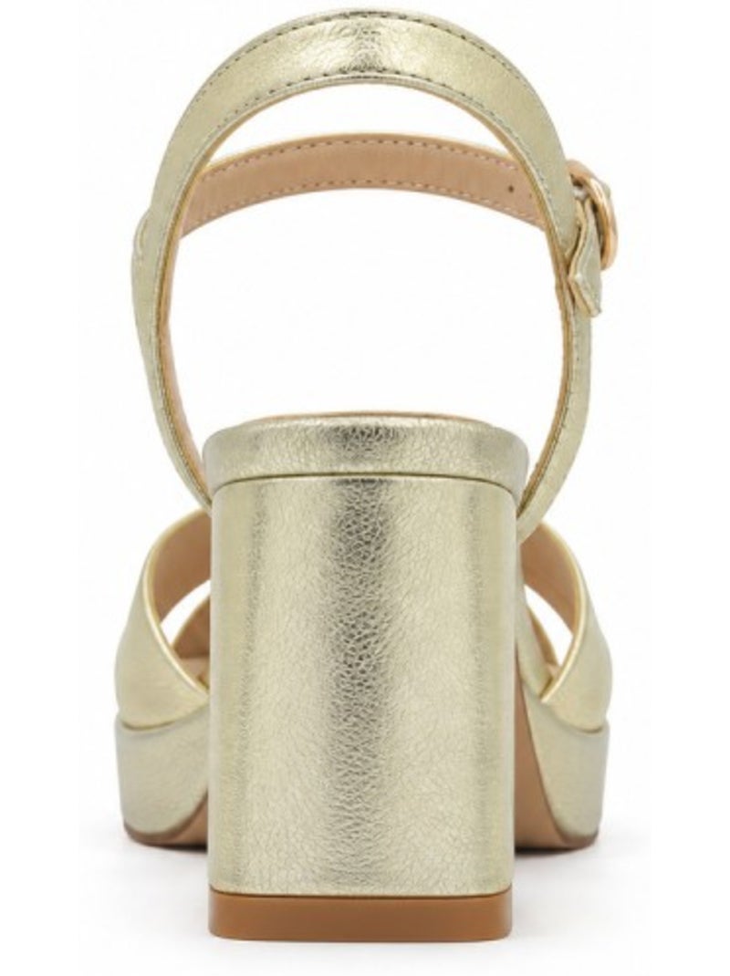 Sandalen met hak materiale sintetico montevita Goud/Goudkleurig - Kiabi