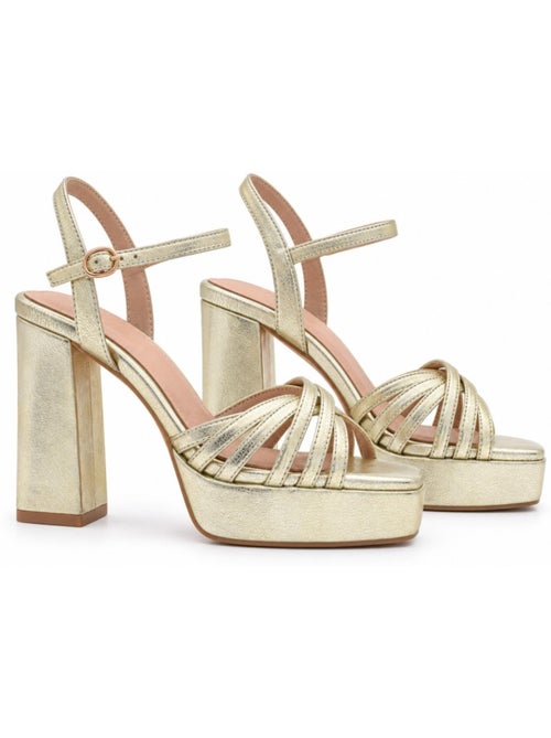 Sandalen met hak materiale sintetico montevita - Kiabi