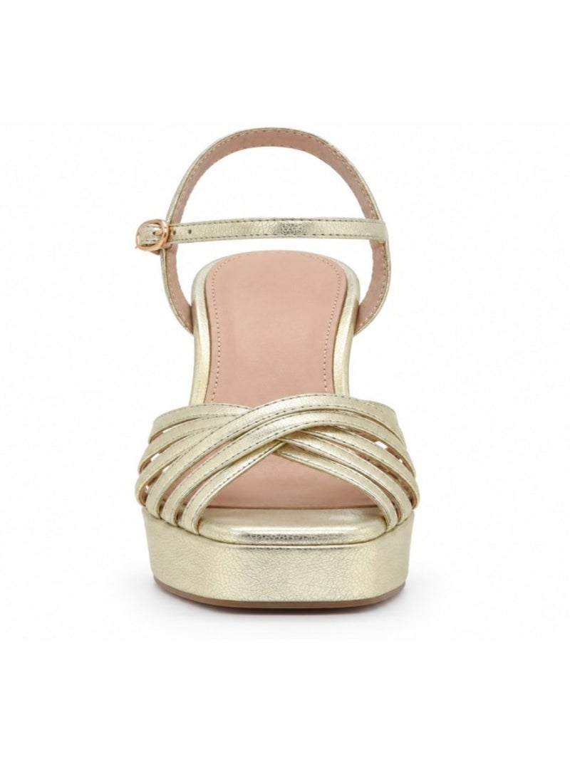 Sandalen met hak materiale sintetico montevita Goud/Goudkleurig - Kiabi