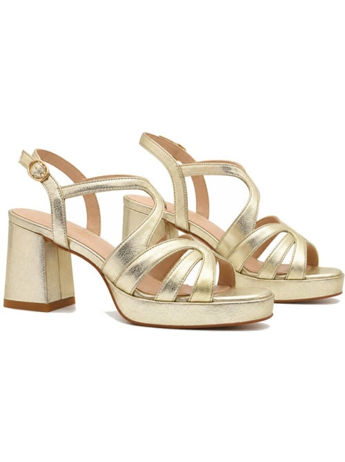 Sandalen met hak materiale sintetico montevita - Kiabi