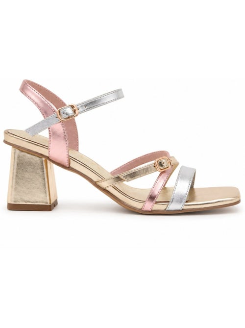 Sandalen met hak materiale sintetico montevita - Kiabi