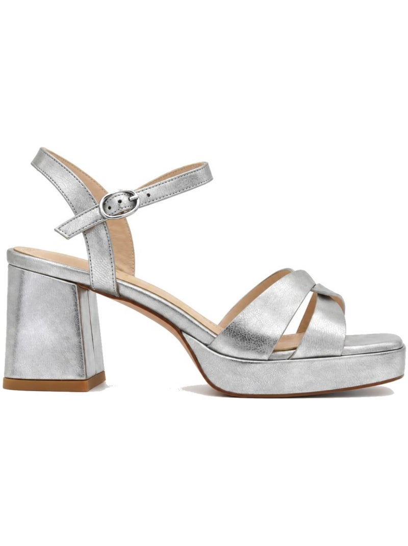 Sandalen met hak materiale sintetico montevita Zilver - Kiabi