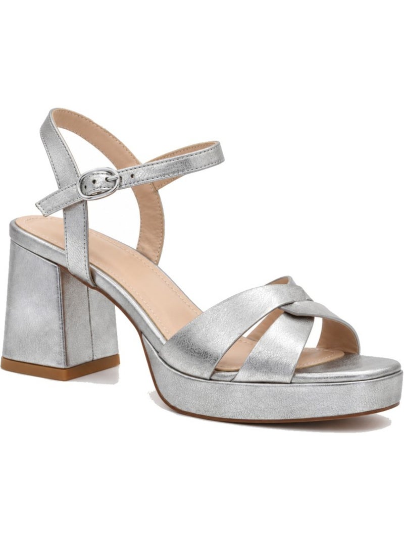 Sandalen met hak materiale sintetico montevita Zilver - Kiabi
