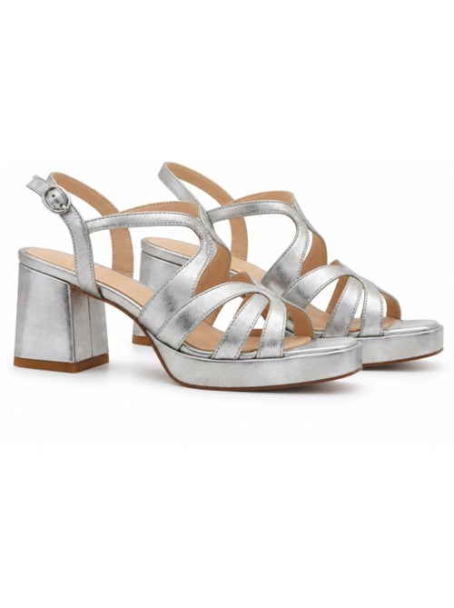 Sandalen met hak materiale sintetico montevita - Kiabi