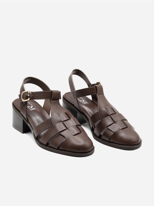 Sandalen met hak, riempje en gesp - Kiabi Sandalen met hak, riempje en gesp - Kiabi
