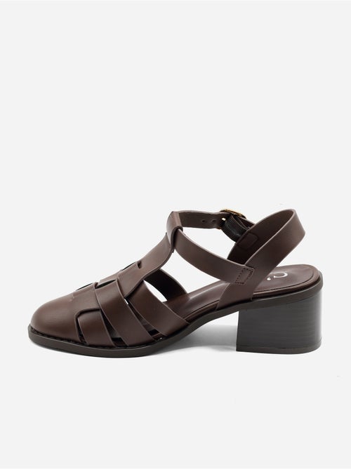 Sandalen met hak, riempje en gesp - Kiabi Sandalen met hak, riempje en gesp - Kiabi
