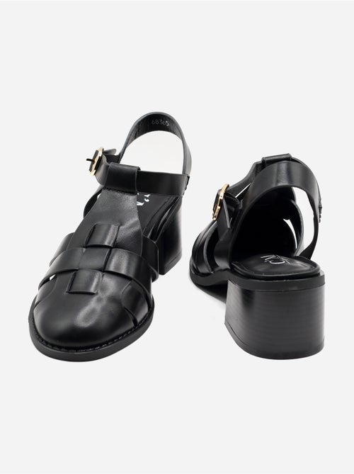 Sandalen met hak, riempje en gesp - Kiabi Sandalen met hak, riempje en gesp - Kiabi