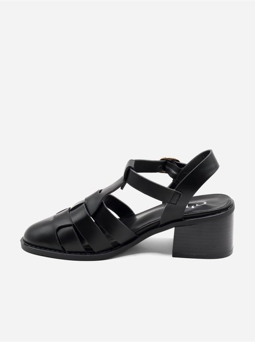 Sandalen met hak, riempje en gesp - Kiabi Sandalen met hak, riempje en gesp - Kiabi