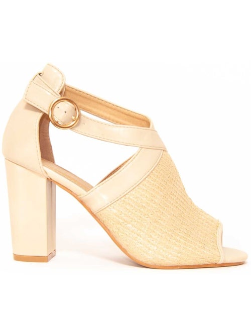 Sandalen Met Hak Synthetisch Materiaal Montevita - Kiabi
