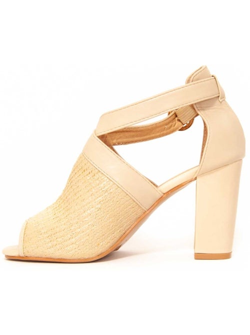 Sandalen Met Hak Synthetisch Materiaal Montevita - Kiabi