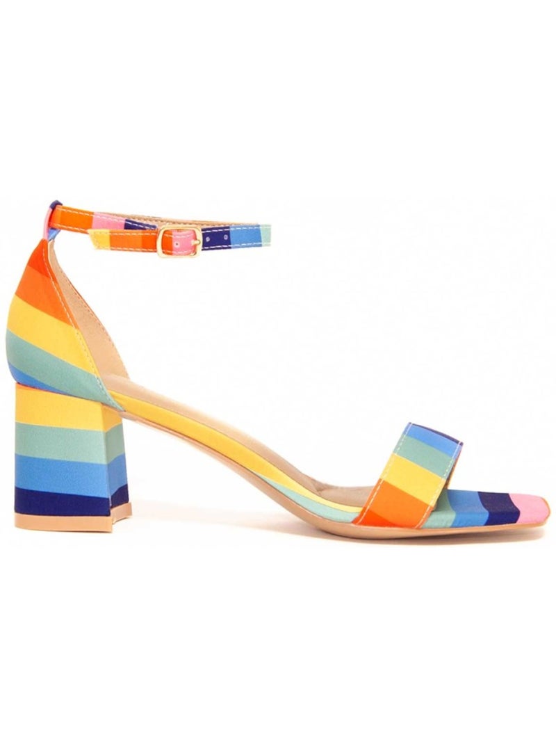 Sandalen met hak synthetisch materiaal montevita Multicolor - Kiabi