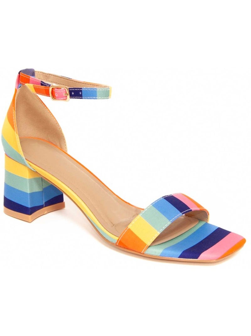 Sandalen met hak synthetisch materiaal montevita Multicolor - Kiabi