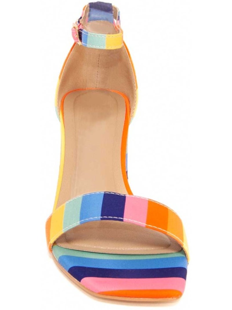 Sandalen met hak synthetisch materiaal montevita Multicolor - Kiabi