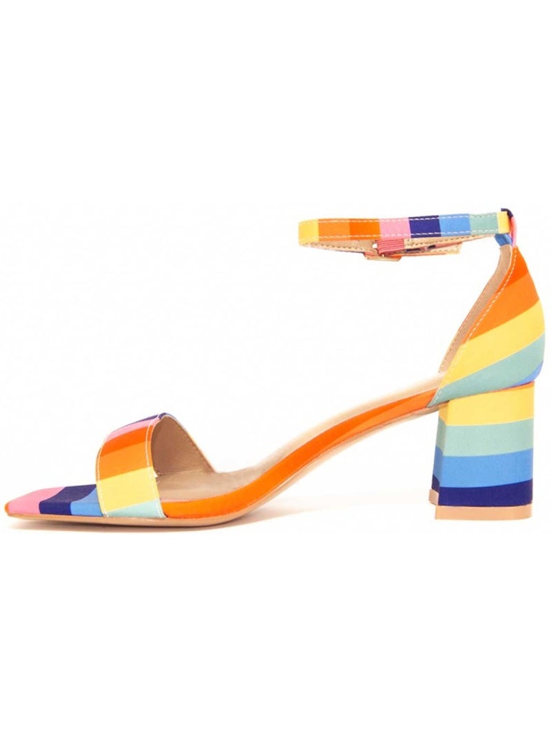 Sandalen met hak synthetisch materiaal montevita Multicolor - Kiabi