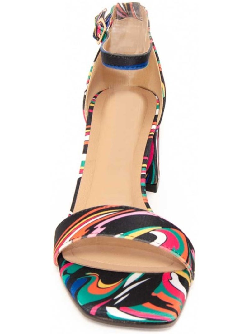 Sandalen Met Hak Synthetisch Materiaal Montevita Multicolor - Kiabi