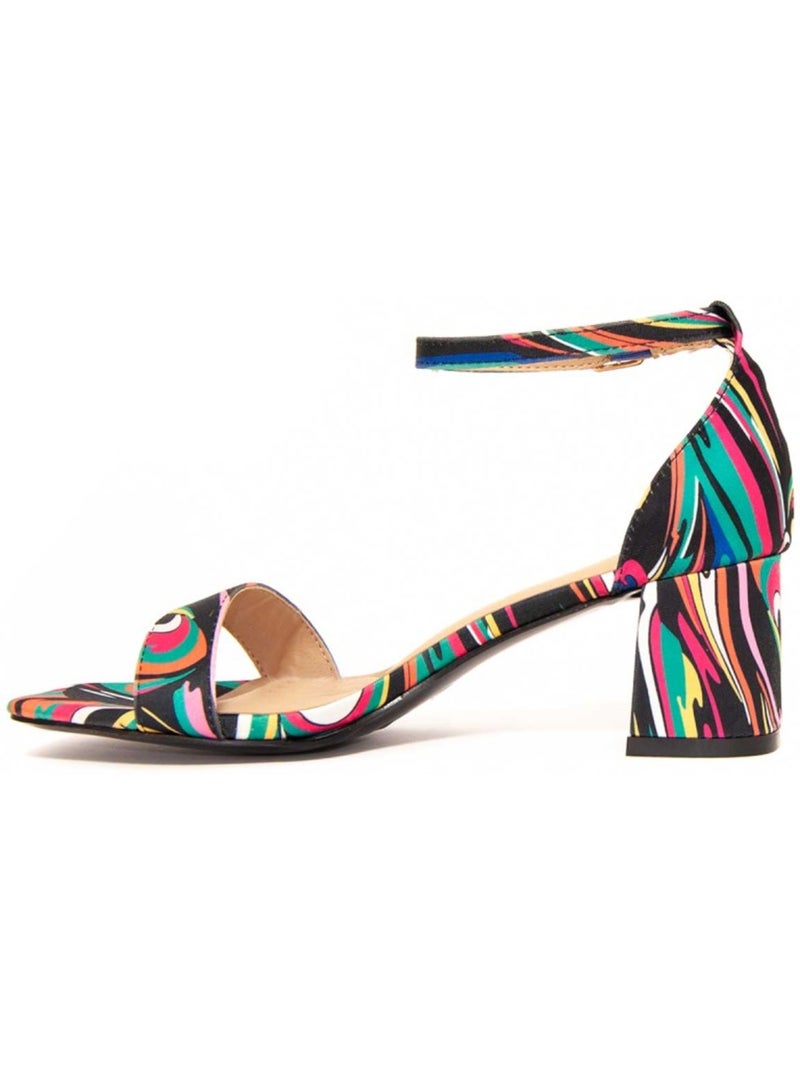 Sandalen Met Hak Synthetisch Materiaal Montevita Multicolor - Kiabi