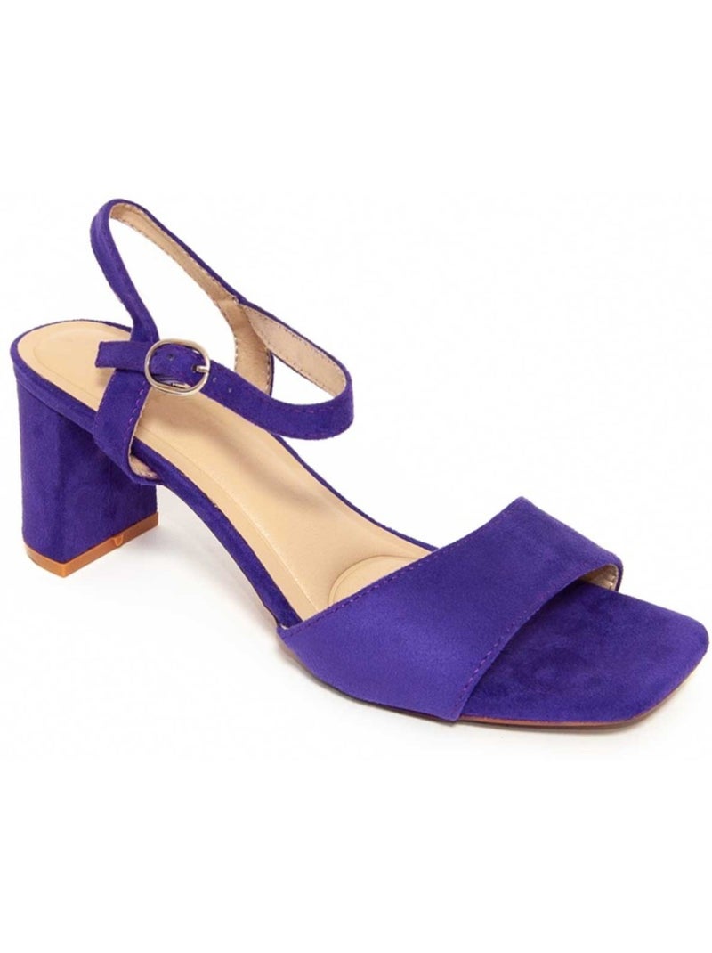 Sandalen Met Hak Synthetisch Materiaal Montevita Paars - Kiabi