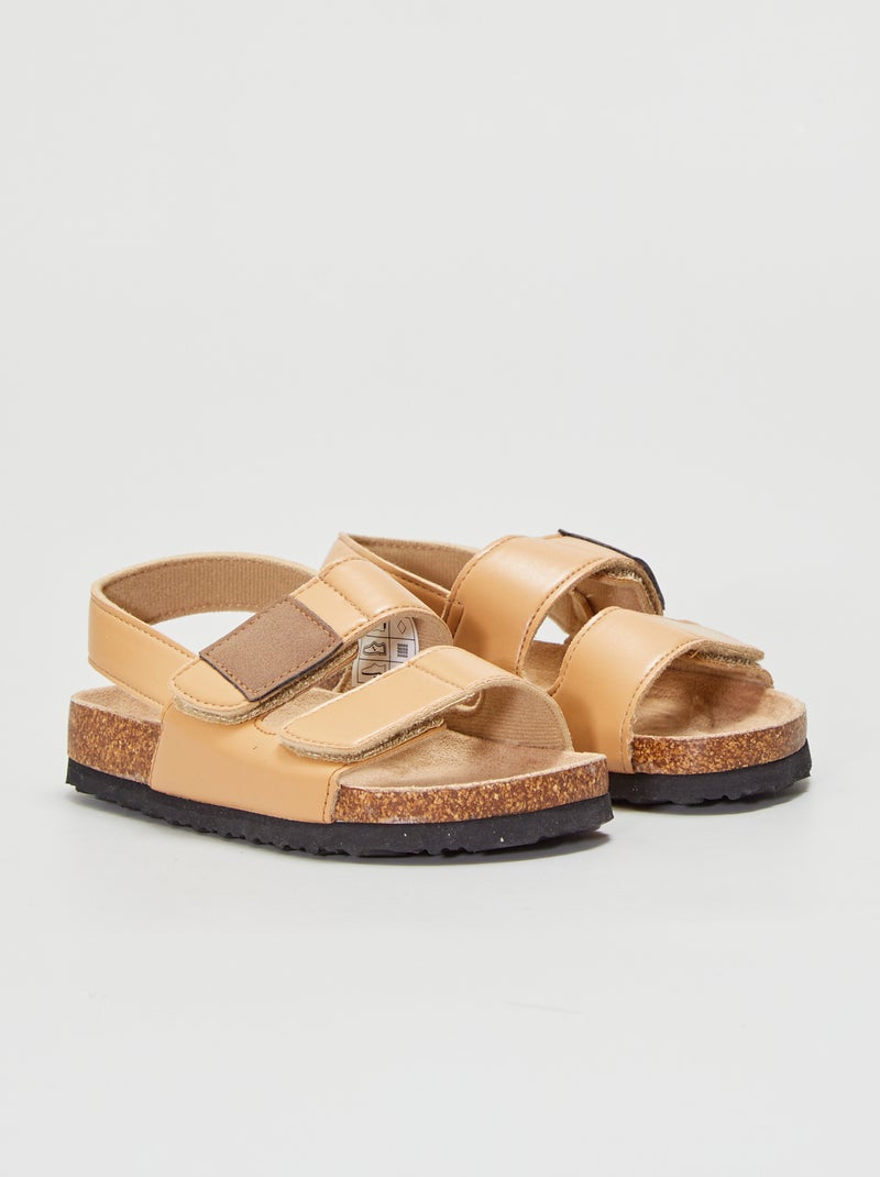 Sandalen met klittenband BIEGE - Kiabi