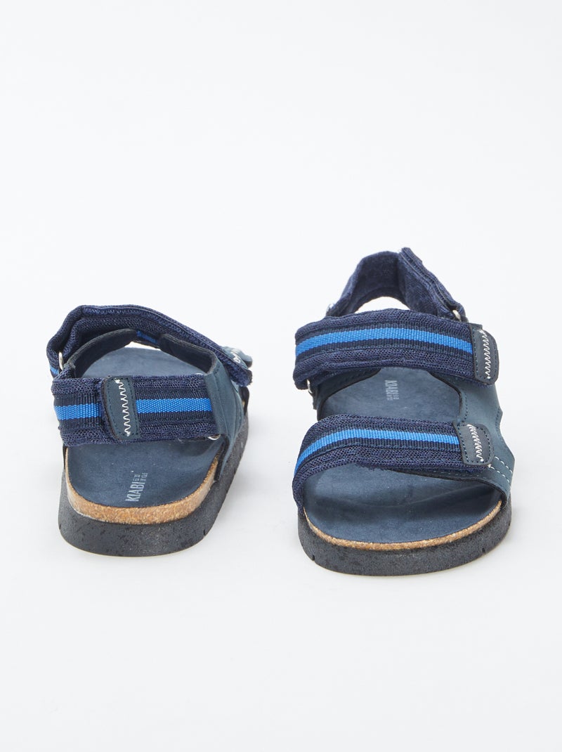 Sandalen met klittenband BLAUW - Kiabi