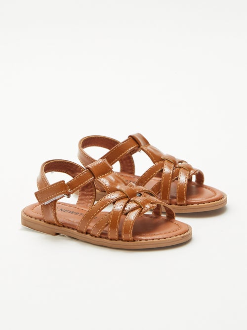 Sandalen met klittenband - Kiabi