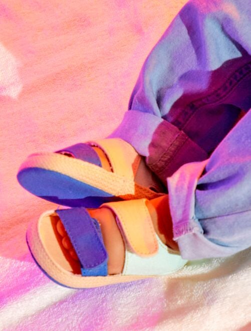 Sandalen met klittenband - Kiabi