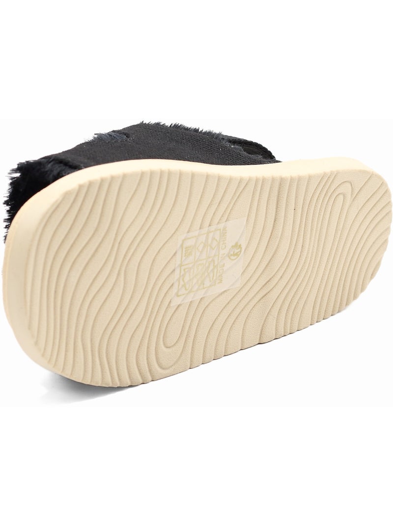 Sandalen met klittenband Zwart - Kiabi
