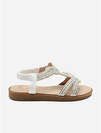 Sandalen met kralen