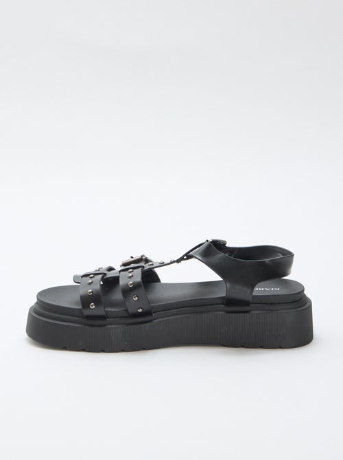 Sandalen met plateauzool - Kiabi