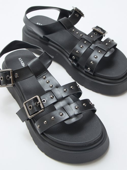 Sandalen met plateauzool - Kiabi