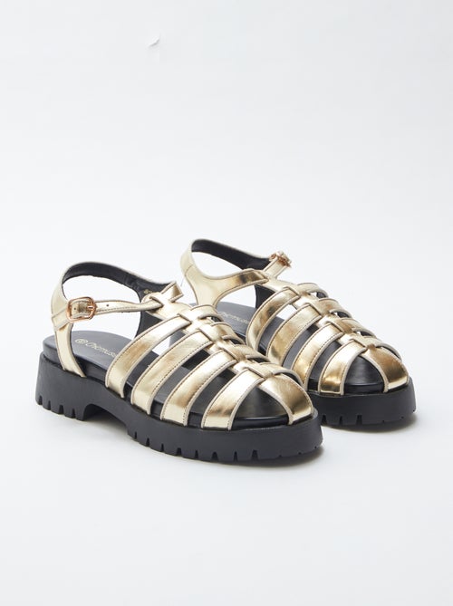 Sandalen met profielzool - Kiabi