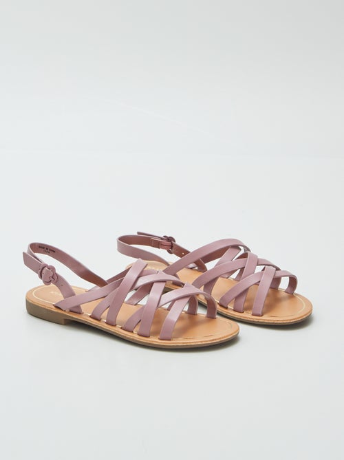 Sandalen met riempjes - Kiabi