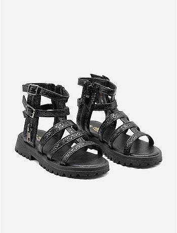 Sandalen met rits
