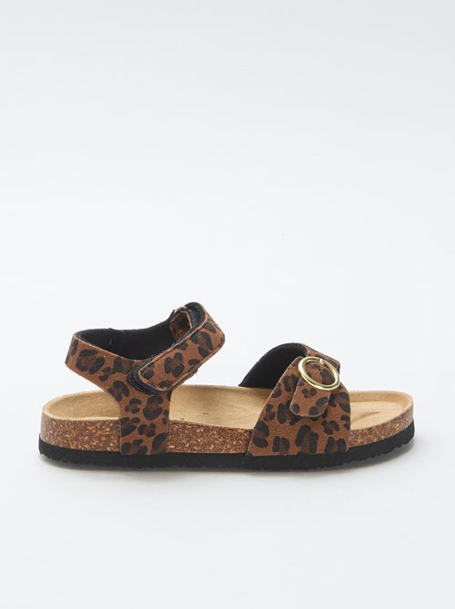 Sandalen met ronde gesp - Kiabi