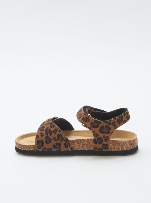 Sandalen met ronde gesp - Kiabi