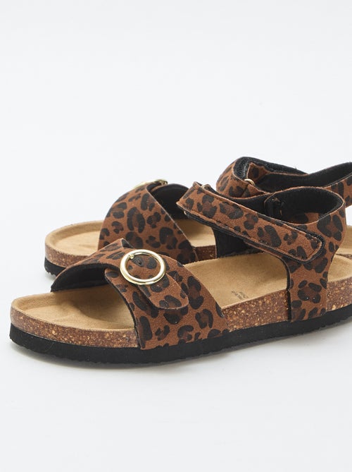 Sandalen met ronde gesp - Kiabi