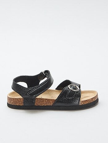 Sandalen met ronde gesp