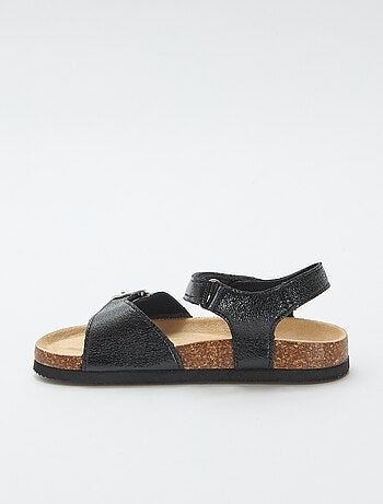 Sandalen met ronde gesp