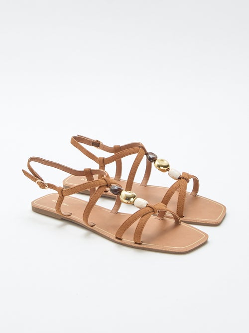 Sandalen met sierlijke details - Kiabi
