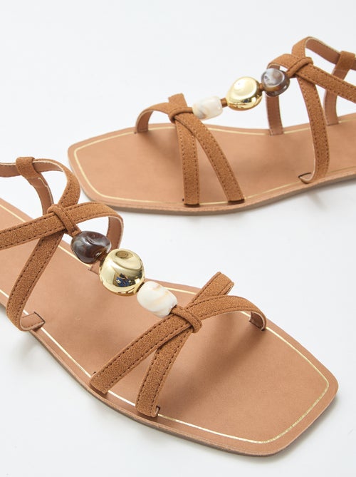Sandalen met sierlijke details - Kiabi