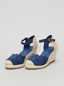 Solden Dames sandalen met hak - blauw - Kiabi