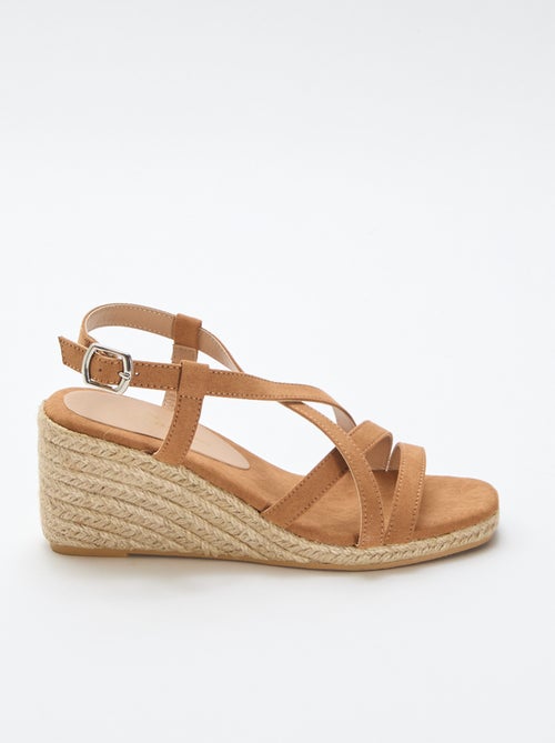 Sandalen met sleehak - Kiabi